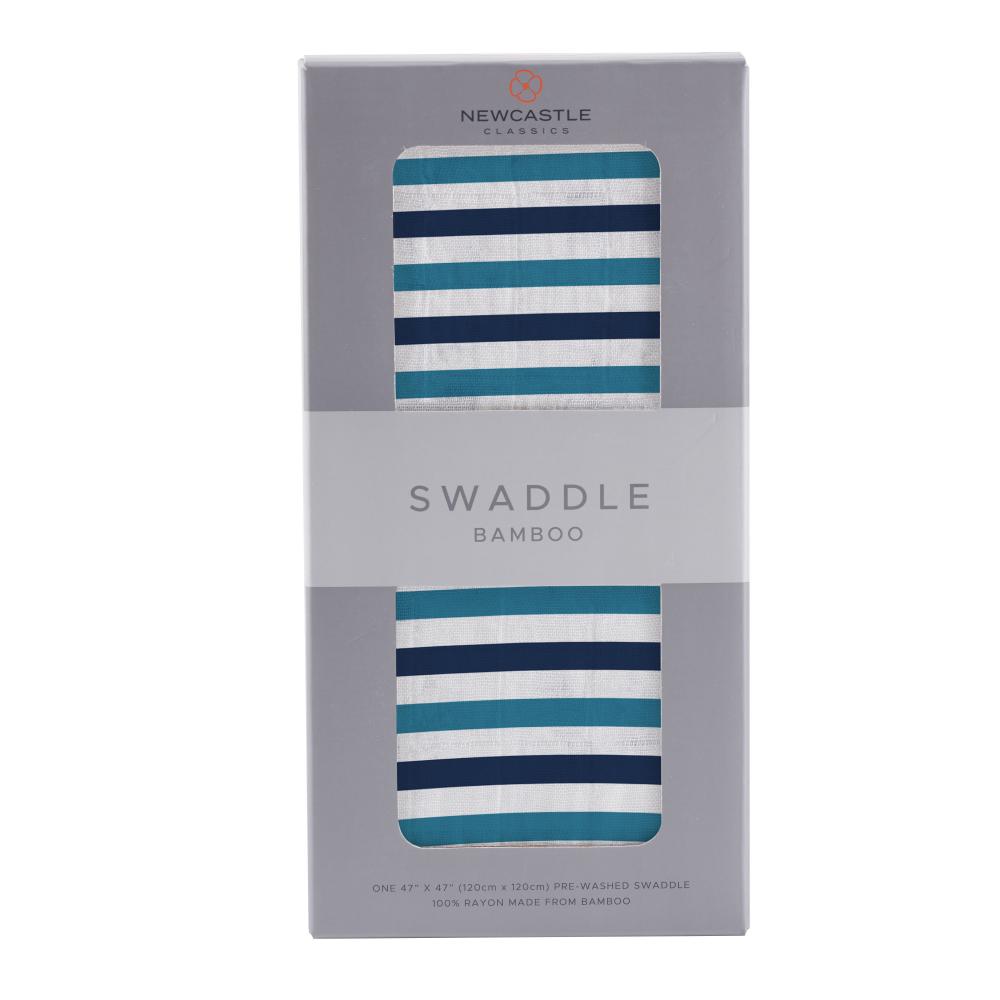 スワドル バンブー NC-SB2019 BlueWhite Stripe – newcastle classics